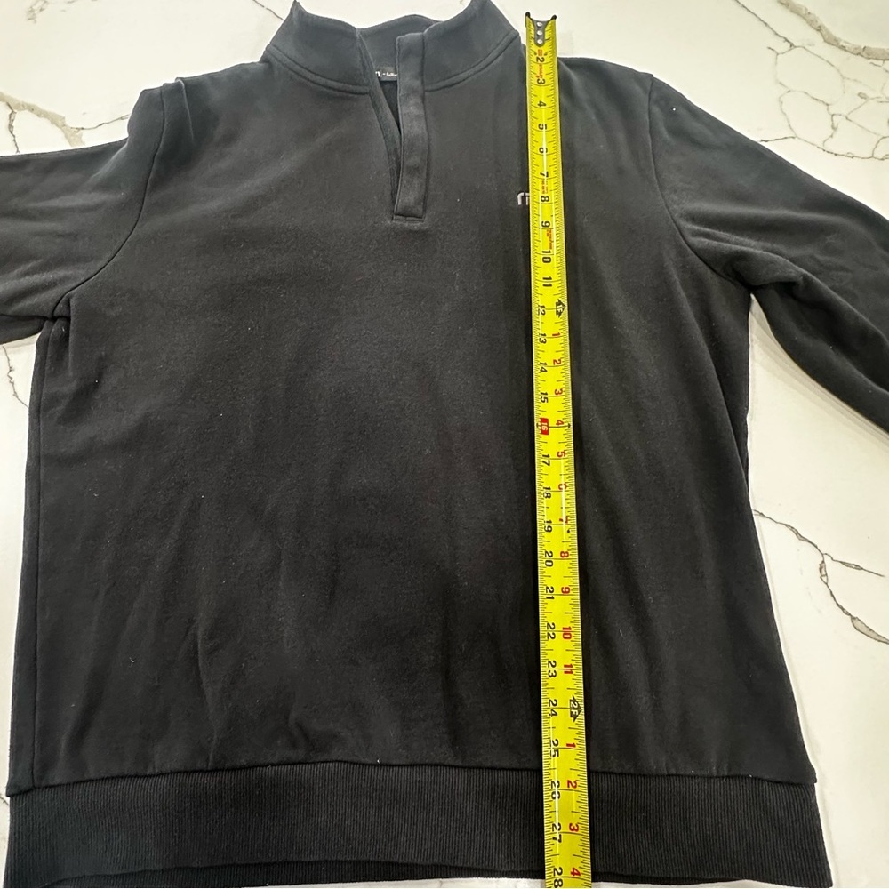 TravisMathew Black 1/4 Zip Pullover Sweatshirt - Size Large - Picture 6 of 9
